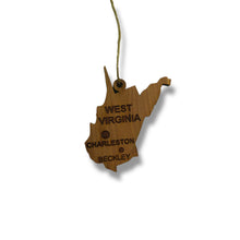 Load image into Gallery viewer, Ornament - CUSTOM - West Virginia State with Cities