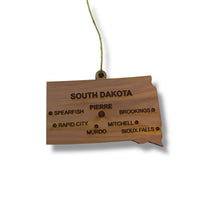 Load image into Gallery viewer, Ornament - CUSTOM - South Dakota State with Cities
