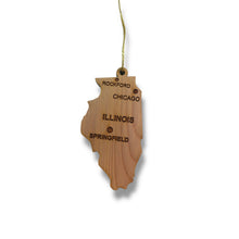 Load image into Gallery viewer, Ornament - CUSTOM - Illinois State with Cities