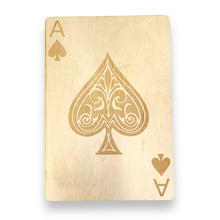 Load image into Gallery viewer, Ace of Spades Sign 13x20 Raw Wood