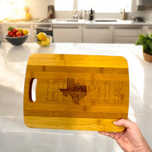 Load image into Gallery viewer, Texas Home Bluebonnets Cutting Board 14&#39;&#39;x9.5&#39;&#39;x.5&#39;&#39; Bamboo