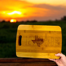 Load image into Gallery viewer, Texas Home Bluebonnets Cutting Board 14&#39;&#39;x9.5&#39;&#39;x.5&#39;&#39; Bamboo