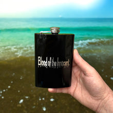 Load image into Gallery viewer, 8oz BLACK Blood of the Innocent Flask