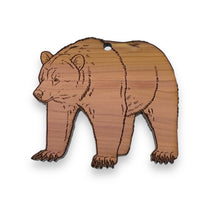 Load image into Gallery viewer, Grizzly Bear - Cedar Ornament