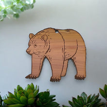 Load image into Gallery viewer, Grizzly Bear - Cedar Ornament