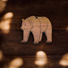 Load image into Gallery viewer, Grizzly Bear - Cedar Ornament