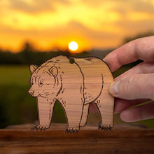 Load image into Gallery viewer, Grizzly Bear - Cedar Ornament