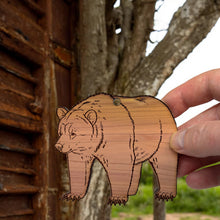 Load image into Gallery viewer, Grizzly Bear - Cedar Ornament