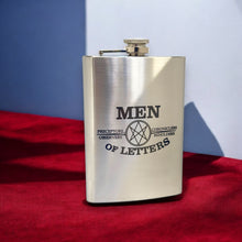 Load image into Gallery viewer, 8oz Men of Letters Stainless Steel Flask