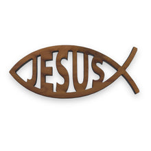 Load image into Gallery viewer, Jesus Fish - Cedar Ornament