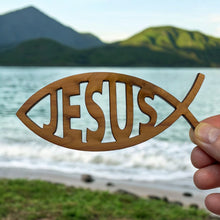 Load image into Gallery viewer, Jesus Fish - Cedar Ornament