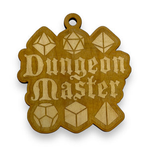 Ornament - Dungeon Master - Raw Wood 3x3in