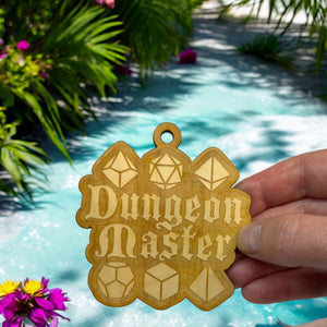 Ornament - Dungeon Master - Raw Wood 3x3in