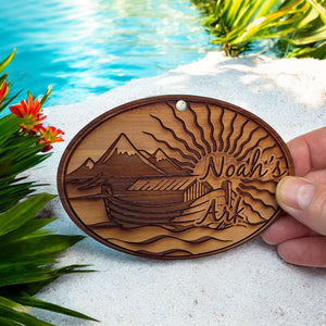 Noahs Ark - Cedar Ornament