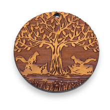 Load image into Gallery viewer, Two Squirrels and Tree of Life - Cedar Ornament