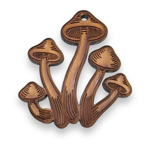 Mushroom Set - Cedar Ornament