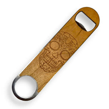 Load image into Gallery viewer, Sugar Skull - Wooden Bottle Opener