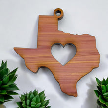 Load image into Gallery viewer, Texas with Heart - Cedar Ornament