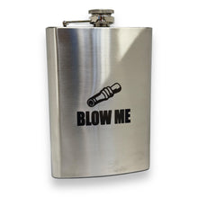 Load image into Gallery viewer, 8oz Blow Me Duck caller Stainless Steel Flask