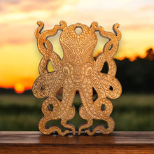 Load image into Gallery viewer, Ornament - Octopus - Raw Wood