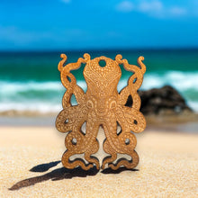 Load image into Gallery viewer, Ornament - Octopus - Raw Wood