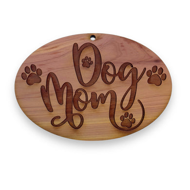 Dog mom - Cedar Ornament