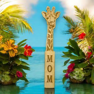 Bookmark - MOM Giraffe - Birch wood