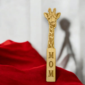 Bookmark - MOM Giraffe - Birch wood