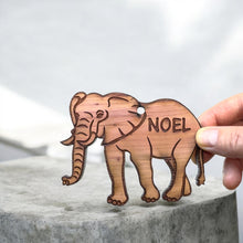 Load image into Gallery viewer, Elephant Noel - Cedar Ornament