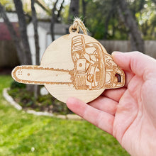 Load image into Gallery viewer, Ornament - Chainsaw Logger Ornament