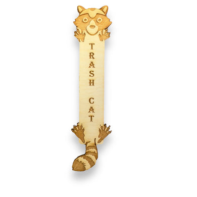 Bookmark - Trash Cat - Birch Wood