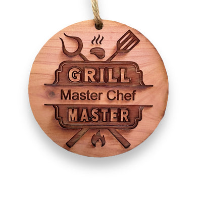 Grill Master - Cedar Ornament