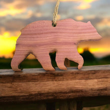 Load image into Gallery viewer, CEDAR Bear Silhouette - Cedar Ornament