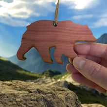 Load image into Gallery viewer, CEDAR Bear Silhouette - Cedar Ornament