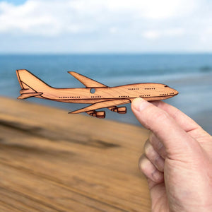 747 Jet Airplane - Cedar Ornament