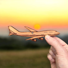 Load image into Gallery viewer, 747 Jet Airplane - Cedar Ornament