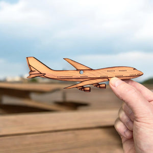 747 Jet Airplane - Cedar Ornament