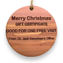 Load image into Gallery viewer, Dr Kevorkian - Cedar Ornament