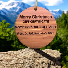 Load image into Gallery viewer, Dr Kevorkian - Cedar Ornament