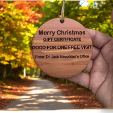 Load image into Gallery viewer, Dr Kevorkian - Cedar Ornament