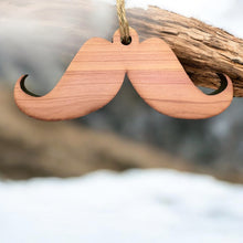 Load image into Gallery viewer, Mustache - Cedar Ornament