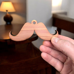 Mustache - Cedar Ornament