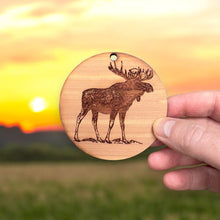 Load image into Gallery viewer, Moose - Cedar Ornament