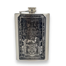 Load image into Gallery viewer, 8oz Mayan Astronaut Stainless Steel Flask