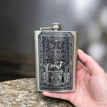 Load image into Gallery viewer, 8oz Mayan Astronaut Stainless Steel Flask