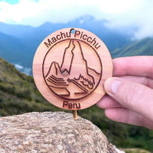 Machu Picchu Peru - Cedar Ornament