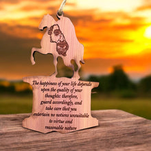 Load image into Gallery viewer, CEDAR The Happiness of your life Marcus Aurelius Ornament