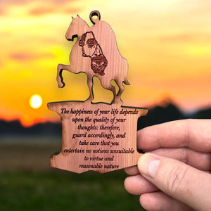 CEDAR The Happiness of your life Marcus Aurelius Ornament