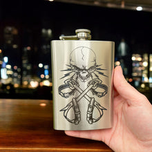 Load image into Gallery viewer, 8oz Lineman 3 Stainless Steel Flask