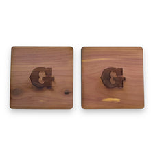 Load image into Gallery viewer, Cedar Coaster - PERSONALIZED Set of 6